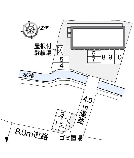 ★手数料０円★広島市安佐南区八木８丁目 月極駐車場